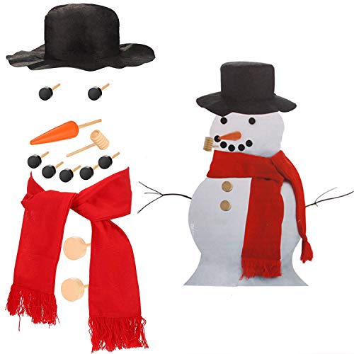 Orgrimmar Snowman Decorating Kit Snowman Making Kits Tools Winter Outdoor Toys Decoration