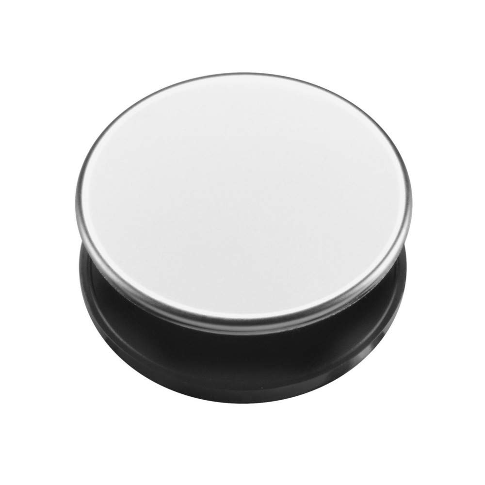 Bluewater Armaturen Designer Chrome Sink Plug, Plastic, Diameter 35mm, Rubber Seal