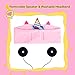 VCOM Kids Headphones, Volume Limited Girls Earphones with Thin Removable Speakers & Soft Washable Fleece Sleeping Headband 3.5mm Jack Compatible for iPad Kindle Tablet Laptop Smartphone(Pink Unicorn)