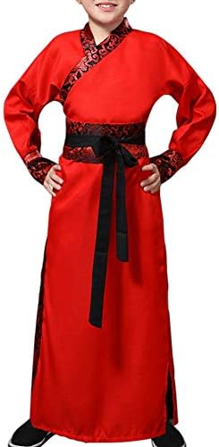 Tenthree Children Swordsman Knights Costumes - Chinese Style Hanfu Stage Show Cosplay National Traditional Drama Retro Folk Costumes
