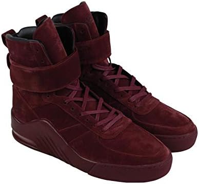 Radii Apex Mens Red Suede High Top Lace Up Sneakers Shoes