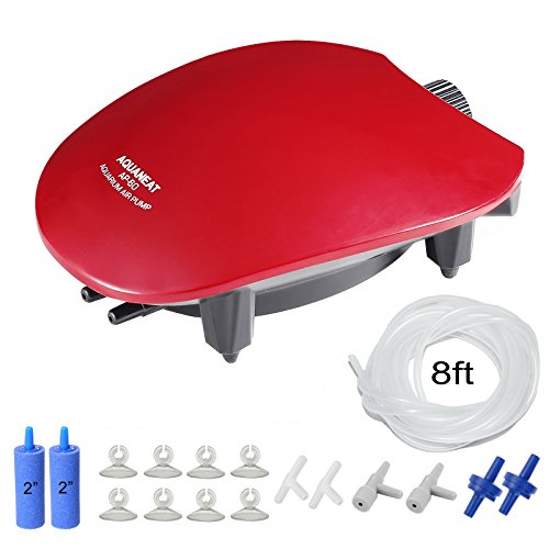Aquaneat aquarium air pump adjustable up to 60 gal fish tank with…