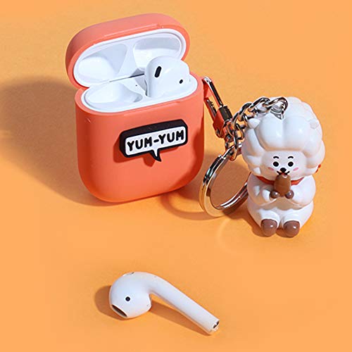 Bt21 New Official Merchandise Apple Airpods Figure Silicone Case With Figure Keyring Keychain Mang Pricepulse