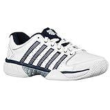 K-Swiss Hypercourt Express LTR Mens Tennis Shoes (White/Navy/Silver) (10 D(M) US)