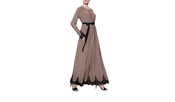 Zhuhaitf Musulmán Elegante Maxi Vestidos Turcos Kaftan Caftán Jalabiyas  Marroquí Robes Dresses Abaya para Mujer Dubai Fiesta: Amazon.es: Ropa