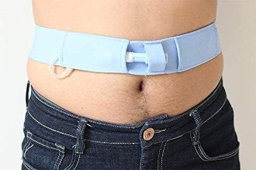 Lchjz G-Tube Holder, Comfortable And Concealment Gastrostomy Tubes Pads Belt,Re-usable And Washable, Abdominal Feeding Tubes For Men And Women (Color : M)