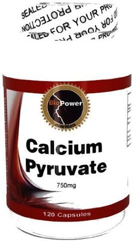 Calcium Pyruvate # 750mg 120 Capsules Calcium Pyruvate by BioPower Nutrition by BioPower