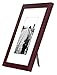 Americanflat 8x10 Brown Wood Picture Frame - Made to Display Pictures 5x7 with Mat or 8x10 Without Mat - Made for Desktop, Vertical and Horizontal Wall Display