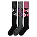 Angelina 3 Pack Wool-Top French Terry Thermal Knee High Socks #2543_3_9-11