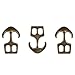 Paracord Planet Two Hole Clasps – Anchor, Bronze (2 Pack)
