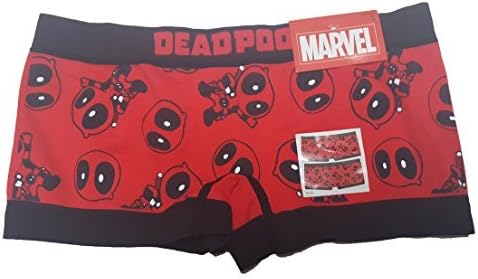 Marvel Comics Deadpool Red Boyshort Panties - Small