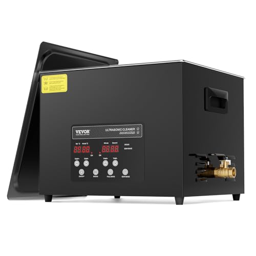 VEVOR 1 5L Ultraschallreiniger, 360 W digitales Ultraschallreinigungsgerät mit Schonmodus, 40 kHz industrieller Ultraschallreiniger mit Heizung und Ti