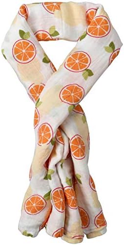 Swaddle Blankets for Baby,100% Cotton Muslin 47 x 47 inch Baby Blankets Cloth Diapers for Wrapping and Swaddling Infants (Orange)