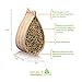 NatureZ Edge Mason Bee House, Natural Bamboo Mason Bee Hive, Supercharge Your Garden by Attracting The Perfect Non-Aggressive Pollinator Bees, Bee Hotel