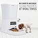Pawple Automatic Pet Feeder Food Dispenser for Cats, Dogs, Small Animals – Features Distribution Alarms, Portion Control & Voice Recording -Programmable Timer Up to 4 Meals a Day,11L Capacitythumb 4