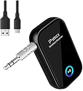Pinci Bluetooth 5.0 Receiver for Car , 3.5mm Wireless Adapter Aux Audio Accessories for Home Ster...