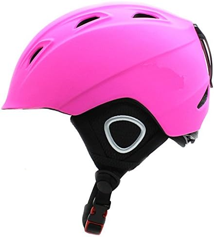 BeBeFun Toddler Kids Ski Snowbroad Skate Sports Helmet for Boys and Girls Color Pink Orange Blue with Mini Visor