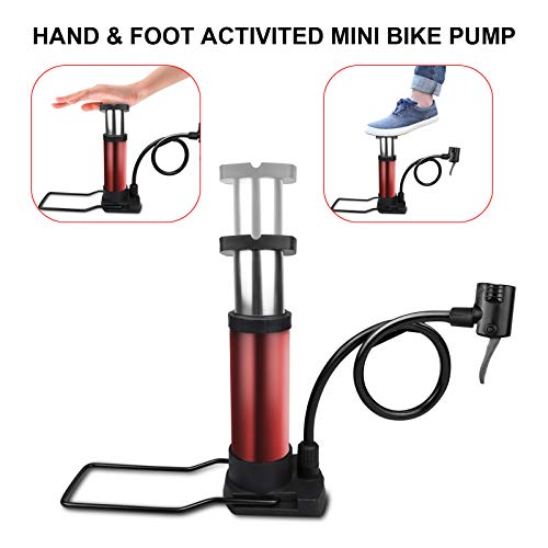 image for Hopopro Mini Bicycle Pump Portable Bike Pump Bike Floor Pump Bike Tire