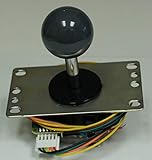 Sanwa JLF-TP-8YT-SK OEM Grey Ball Handle Arcade Joystick 4 & 8 Way Adjustable (Mad Catz SF4 Tournament Joystick Compatible)