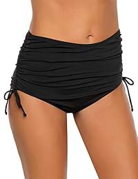 Bañador para dama de cintura alta, con corbata lateral