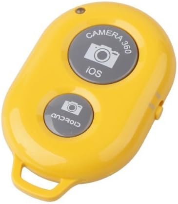 eTopxizu Wireless Camera Bluetooth Self-timer Remote Shutter Controller for iOS Android Smartphone Tablet iPhone 5s 5c 5 4s iPad 3 2 mini iPod Sony Xperia Samsung Galaxy S2 S3 S4 S5 Note 1 2 3 Galaxy Tab 2 Note8 10.1 + Note 1/ 2/ 3+ Nexus 4 5 7 Yellow