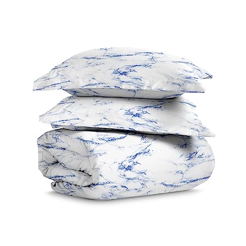 Pizuna Carrara Marble King Duvet Cover Set