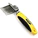 Pet Republique Dematting Tool for Dogs and Cats - Stainless Steel Matt Breaker Rake for Undercoat and Mat Brush - Knot Out for Long Haired Breed Pets