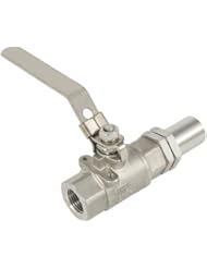 Bayou Classic 800-775 Stainless Steel Brew Spigot with 1/2-Inch FNPT/Bulkhead Fittings/Threaded Connector for Filter Screen