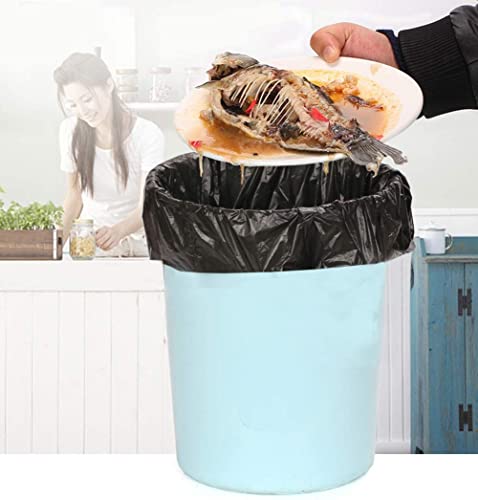 LYLYMYKHH Garbage Bags Small Trash Bags, 50 Count 4 Gallon Plastic Bags Bin Bags 45 * 50cm Wastebasket Bin Liners for Home Bathroom Bedroom Office Black Dustbin Bag, Disposable Bags (Black(Small))
