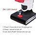 KeLDE USB Rechargeable Full Size Hot Glue Gun, 30Sec Quick Heat Up Cordless Hand Glue Gun With 20pcs 0.6x0.27” Glue Sticks Set, Fine Tip Nozzle