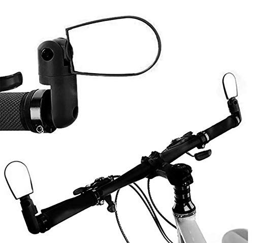 Wolfgo Handlebar Mirror - New Mini Rotate Flexible Bike Bicycle Rotatable Cycling Rear Mirror Mirror Black