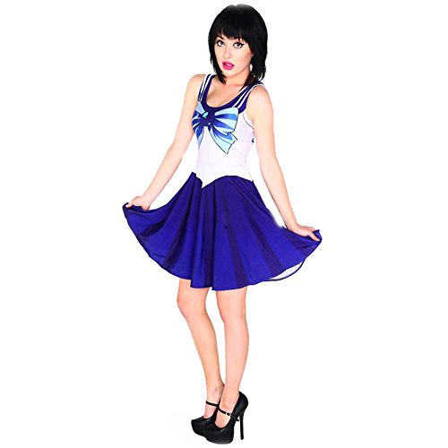 Tea Party Sailor Moon Skater Dress Aoibox Womens Sailor Moon Anime