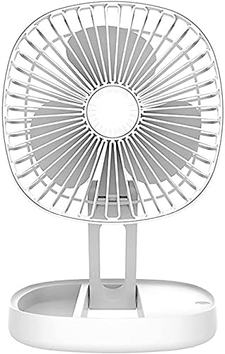 USB Desk Fan, 4500mAh USB Rechargeable Desktop Fan, 4 Speeds Power