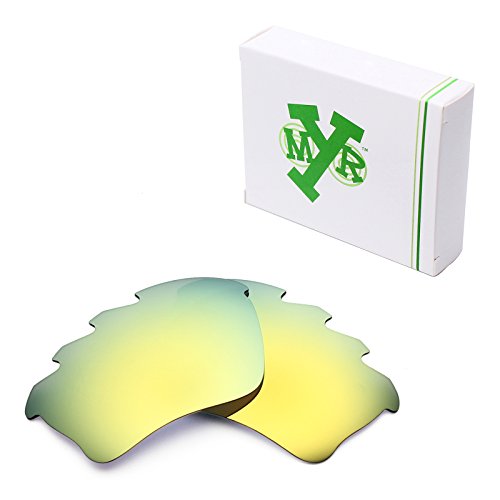 MRY POLARIZED Replacement Lenses for Oakley Half Jacket XLJ Vented Sunglasses (Standard, 24K Gold)
