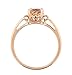 1ct Oval Morganite 14K Rose Gold Ring