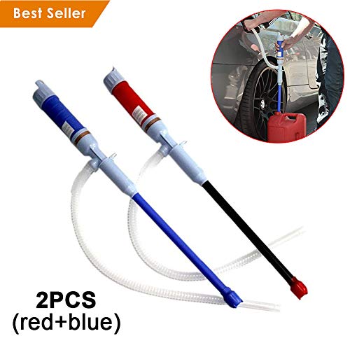 SeaHome 2 PCS Battery-Operated Liquid Transfer Pump Portable Siphon Pump with Bendable Suction Tube for Diesel, Fuel, Oil, Water, Gas, Fish Tank