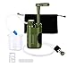 Joypur Camping Portable Pump Water Filter - 0.01 Micron Emergency Water Purifier with 3-Stage Filter for Hiking Backpacking