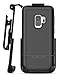 Galaxy S9 Belt Clip Protective Holster Case (2019 Rebel Armor) Heavy Duty Rugged Full Body Cover w/Holder (Black) (S9)
