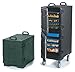Carlisle FoodService Products Cateraide Insulated Front Loading Food Pan Carrier with Handles for Catering, Events, and Restaurants, Plastic, 5 Pans, Forest Green