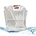20L/(2x10L)5 Gallon Capacity Foldable Portable Water Carrier Bag -Food Grade PVC -Outdoor Collapsible Transparent Drinking Water Bag Car Water Carrier Container for Camping/Climbing/Picnic/Survival