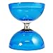 Cyclone Quartz Diabolo (Blue) - Triple Bearing Clutch Diablo - Juggle Dream Metal Hand Sticks & Firetoys Bag