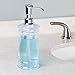 InterDesign Bristol Liquid Soap & Lotion Dispenser Pump for Kitchen or Bathroom Countertops, Clear/Chrome