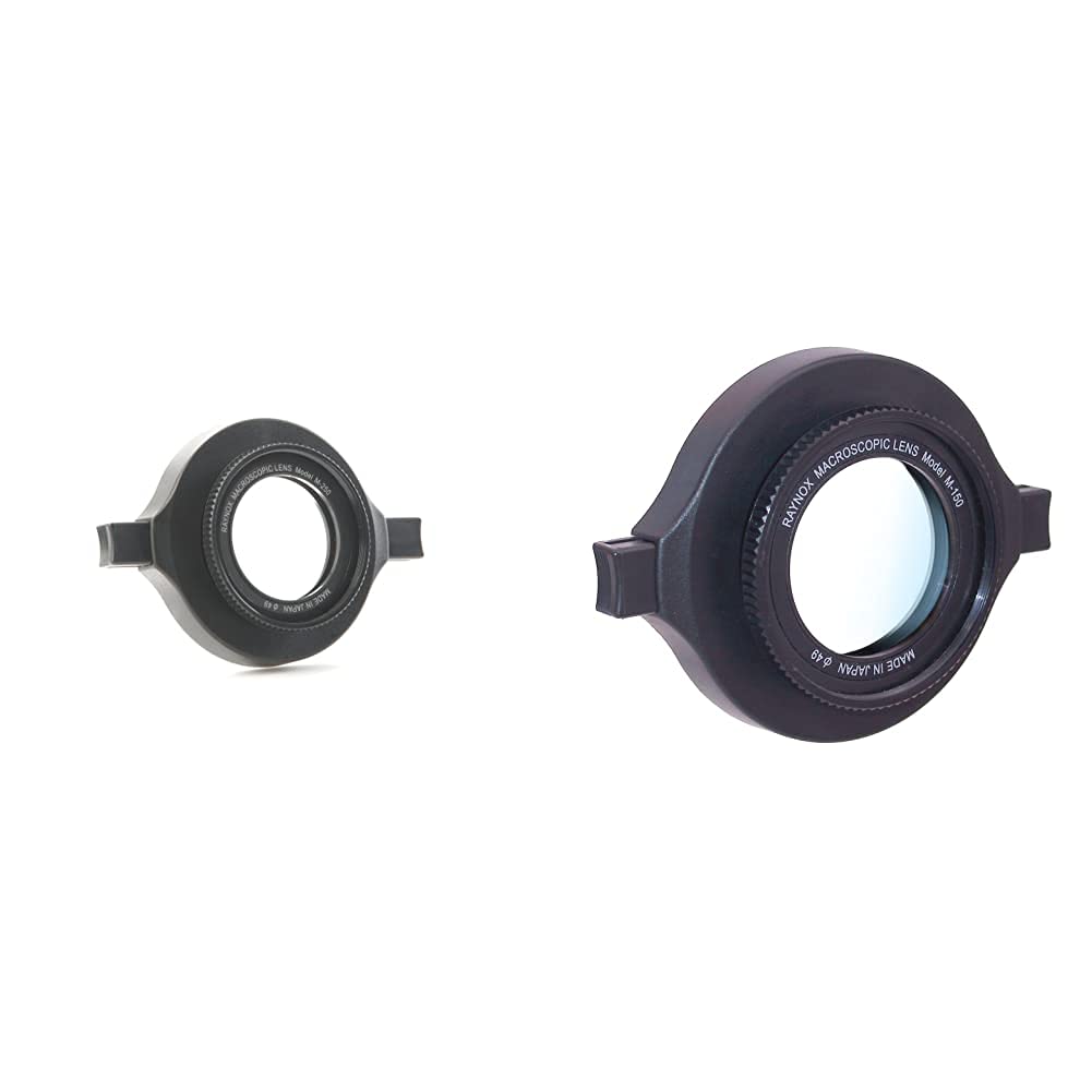 Raynox DCR-250 Macro Attachment & DCR-150 Macro Snap-on Adapter with 49 mm Front Filter Thread for 52-67 mm Filter