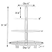 YestBuy 4 Tier Clear Wedding Party Acrylic Cupcake Display Tree Tower Stand 1 Unit (4 Tier Round with BASE)