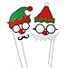 Unomor Happy Thanksgiving Photo Booth Props for Fall Party Supplies - 38PCS (Christmas Photo Booth Props)