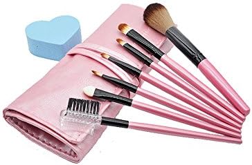 Osier Portable Purse Bag 7 Pieces Makeup Brushes Set for Beginner