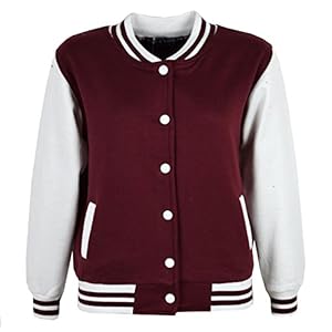 A2Z 4 Kids® Kinderen Meisjes Jongens Baseball Effen capuchon Jasje Stijlvol Varsity Stijl Mode Capuchon Nieuw Leeftijd 2…