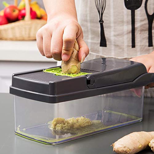 Karooch 7 in 1 Variety of Pattern Cutters Vegetable and Fruit Choppers - Sliced Chopped Diced Slices All Kinds of Cuts