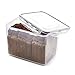 LocknLock Easy Essentials Food lids/Pantry Storage/Airtight containers, BPA Free, Rectangle-16.5 Cup-for Beans, Clear