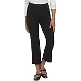 Felina Women's Tummy Control Pull-On Kick Crop Pant